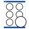 Avery Printable Round Labels, Double Black Border, 3" Diameter, Matte White Round Labels, Permanent, Laser/Inkjet, 60ct, Great for Product Labels